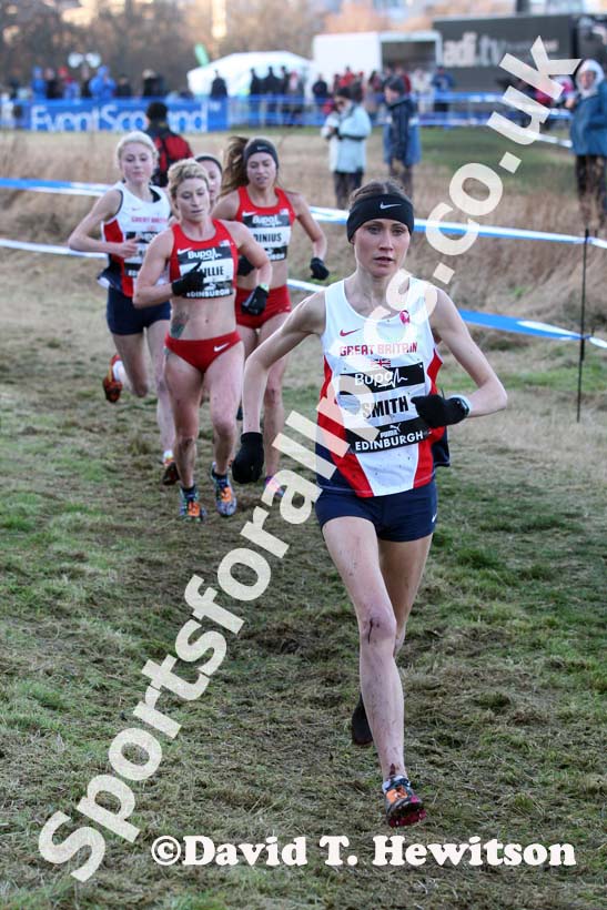 Rosie Smith during the senior womens 6k BUPA Great Edinburgh Cross Country. Photo: David T. Hewitson/Sports for All Pics